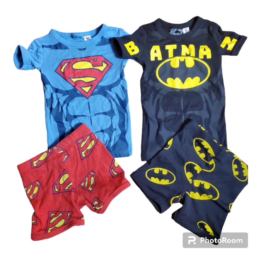 Batman Superman Set of Two Pajamas  H&M